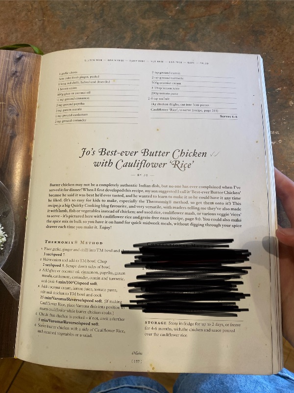 Jo's Best-ever Butter Chicken with Cauliflower 'Rice'