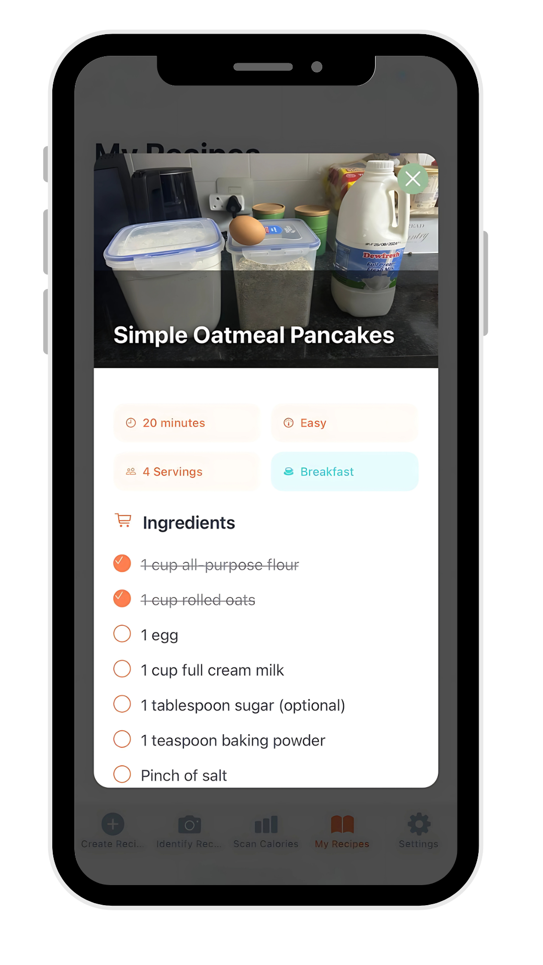 Cooking guide feature